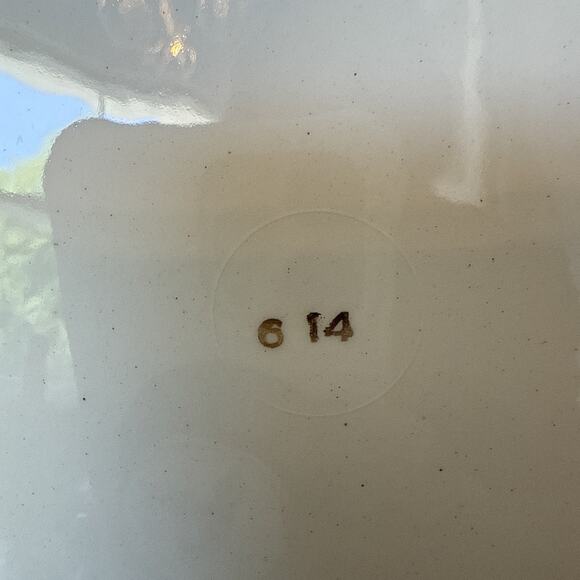 Vintage Ballerina Rose Pattern - 12” Round Cake Plate w Gold Rim And Handles - Picture 5 of 5